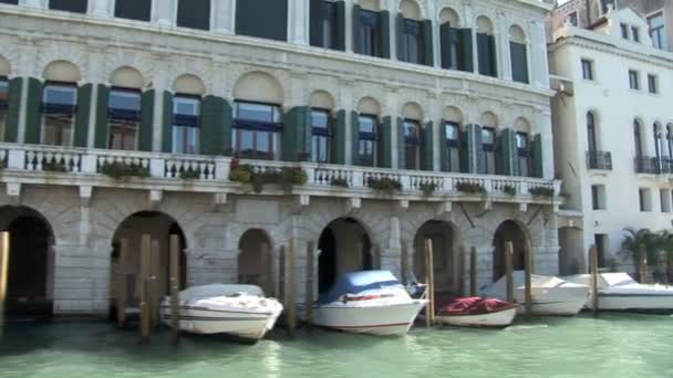 Большой канал в Венеции — стоковое видео