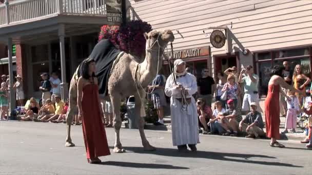 Desfile en Park City — Vídeo de stock