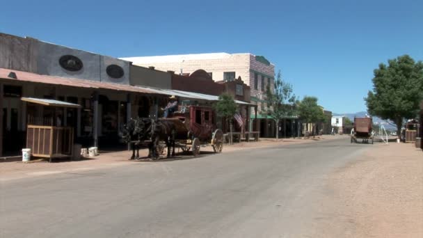 Main Street in Tombstone stad — Stockvideo