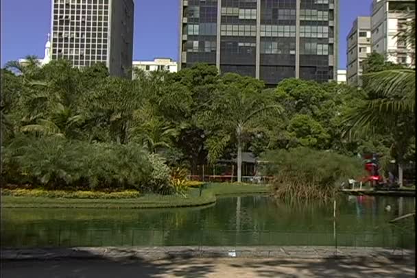 Парк Ипанема в Рио-де-Жанейро — стоковое видео