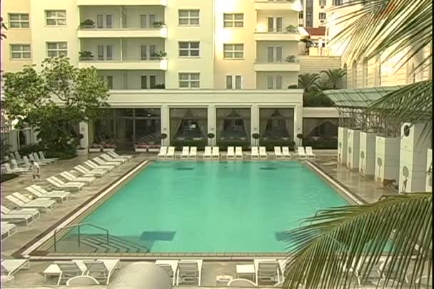 科帕卡巴纳宫饭店游泳池 — 图库视频影像