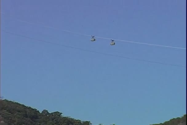 Kábel autók, Rio de Janeiro — Stock videók