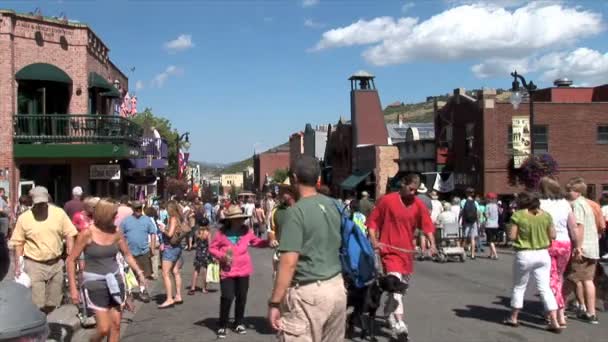 Parade in Park City — Stockvideo