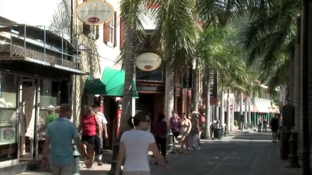 Philipsburg city på Sint Maarten ö — Stockvideo