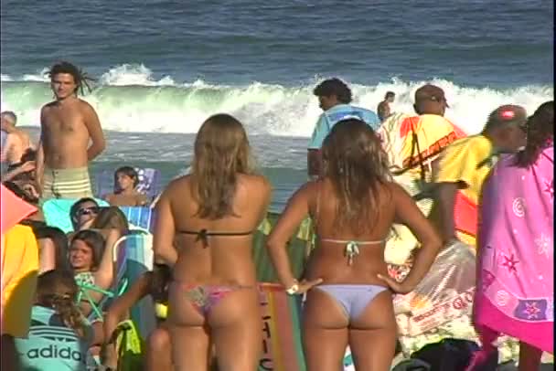 Ipanema Strand in Rio de Janeiro — Stockvideo