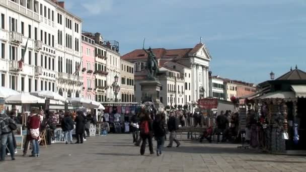 Plaza au Grand Canal de Venise — Video