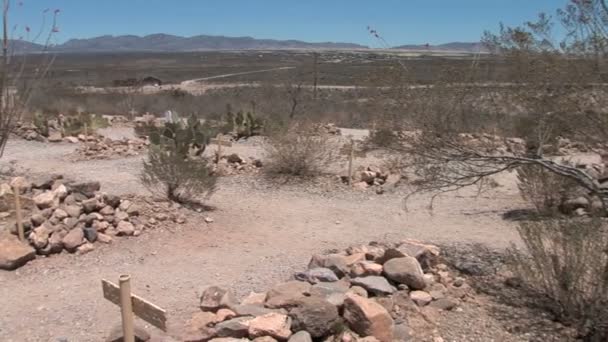 Tumbstone Boothill Cementerio — Vídeos de Stock