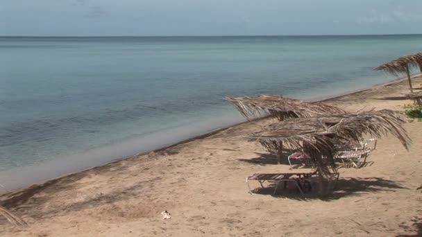 Cichej pustej plaży — Wideo stockowe