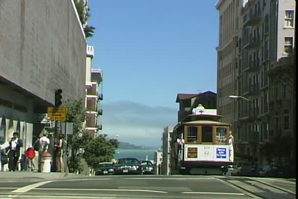 Cable Car en San Francisco — Vídeo de stock