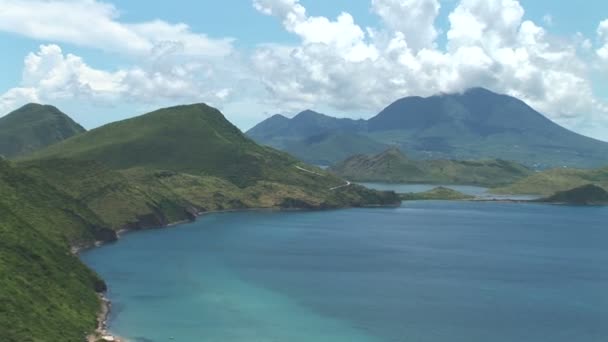 Peninsula on Caribbean island — Stockvideo