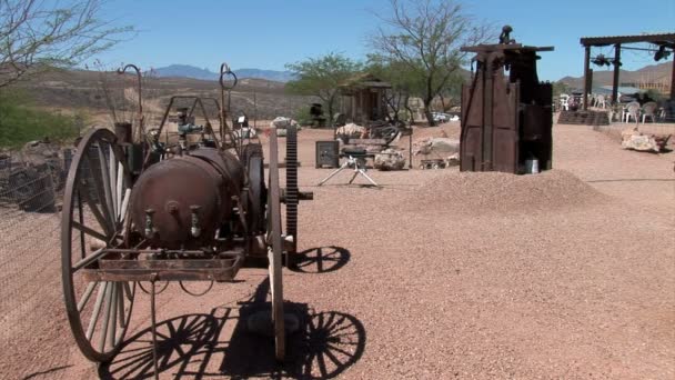 Viejo equipo de minería — Vídeo de stock