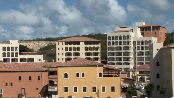 Apartments at Porto Cupecoy Yacht Club — Stock Video