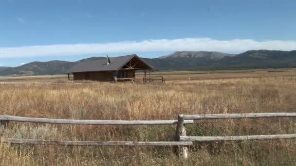 Montana Ranch in Usa — Stockvideo