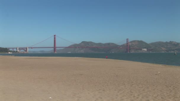 San Francisco 'daki Golden Gate Köprüsü — Stok video