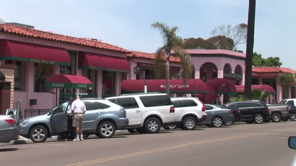 Perspektywa Place hotel w San Diego — Wideo stockowe