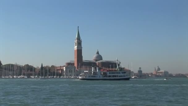 San giorgio maggiore eiland in Venetië — Stockvideo