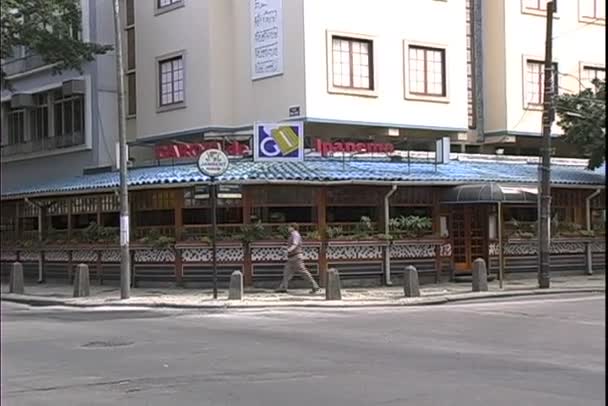 Ipanema bar v Rio de Janeiru — Stock video