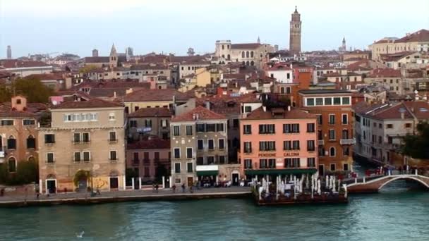 Giudecca-ön i Venedig — Stockvideo