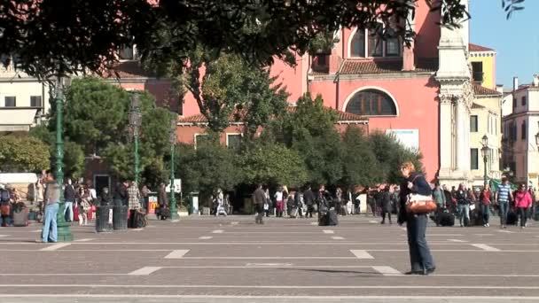 总站酒店与威尼斯广场 — 图库视频影像