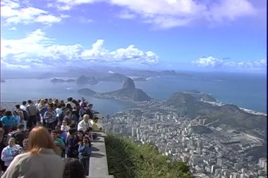 Corcovado dağ uyanık Rio de Janeiro