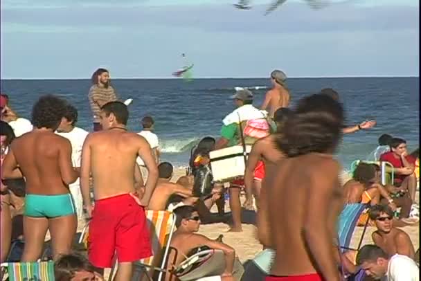 Ipanemastranden i rio de janeiro — Stockvideo