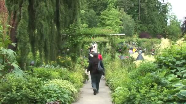 Camino del Jardín en Victoria ciudad — Vídeos de Stock