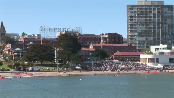 Carrera de Kayak en San Francisco — Vídeos de Stock