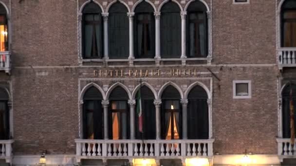 The Gritti Palace hotel in Venice — Stock Video