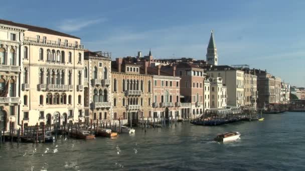 Wielki kanał w Wenecji — Wideo stockowe