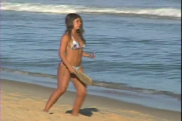 Playa de Ipanema en Río de Janeiro — Vídeo de stock