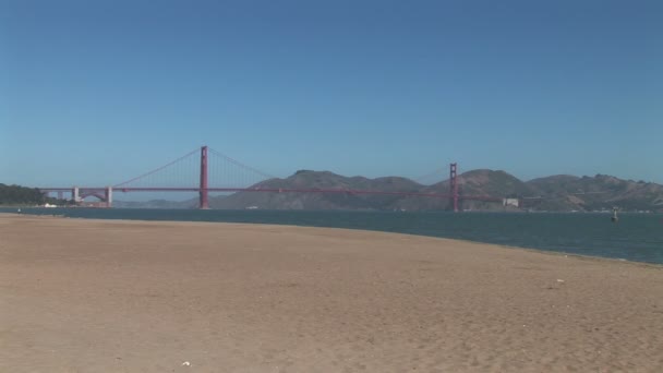 Goldene torbrücke in san francisco — Stockvideo