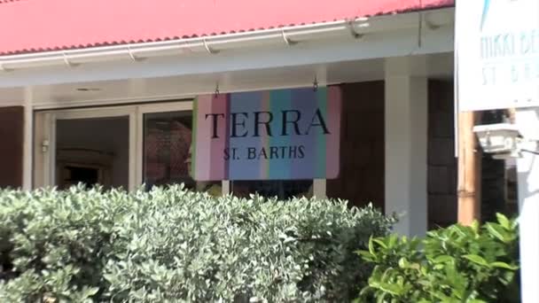 Terra shop auf karibik — Stockvideo