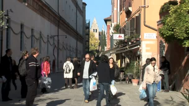 Venedig Stadt in Italien — Stockvideo