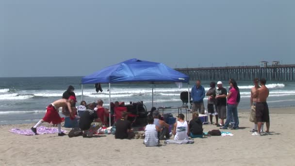 Beach Party w San Diego — Wideo stockowe