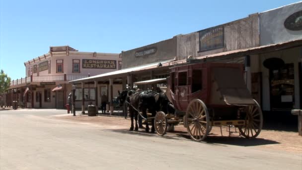 Main Street in Tombstone city — Stockvideo