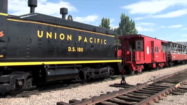 Train Station in Heber Valley — Stock Video