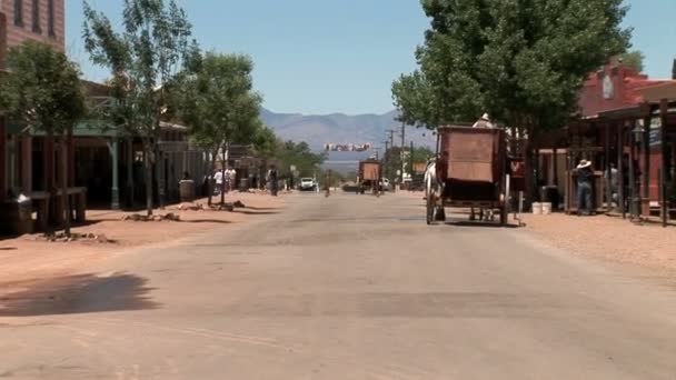 Main Street in Tombstone city — Stock video