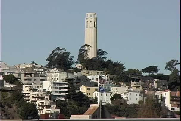 Telegraph hill en San Francisco — Vídeo de stock