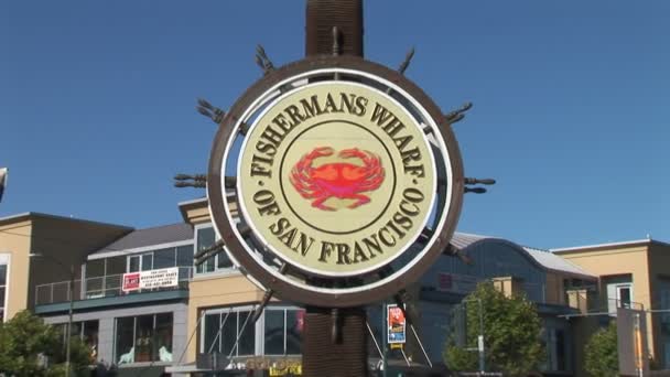 Fisherman's wharf w San Francisco — Wideo stockowe