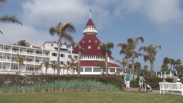 Hotel Del Coronado a San Diego — Video Stock