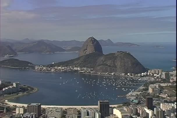 Vista de Río de Janeiro en Brasil — Vídeos de Stock