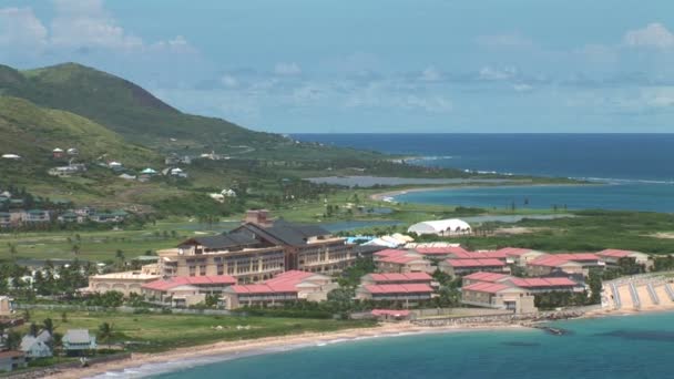 Widokiem na ośrodek Saint Kitts i Nevis — Wideo stockowe
