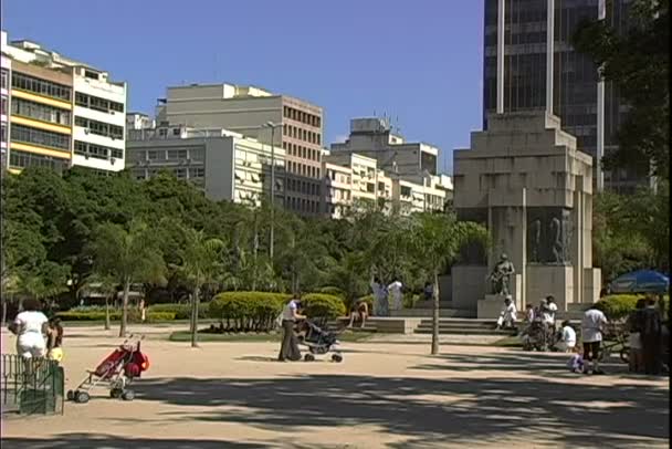 Ipanema Park in Rio De Janeiro — Stockvideo