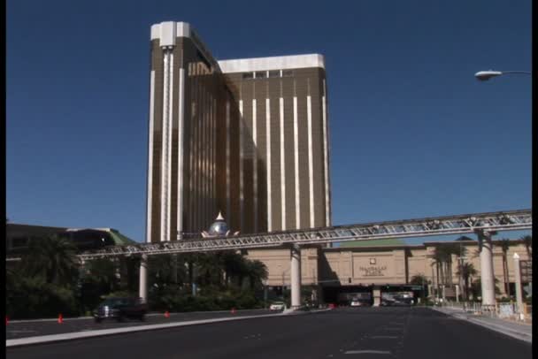 Mandalay Bay Tram — Stock Video