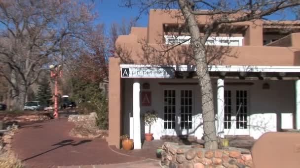 Art Gallery Building in New Mexico — Stockvideo