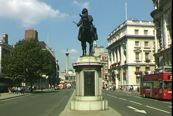 Whitehall street στο Λονδίνο — Αρχείο Βίντεο