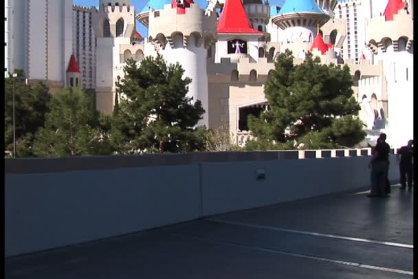 L'hotel Excalibur a Las Vegas — Video Stock