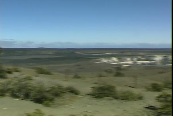 Vista del paisaje del cráter — Vídeos de Stock