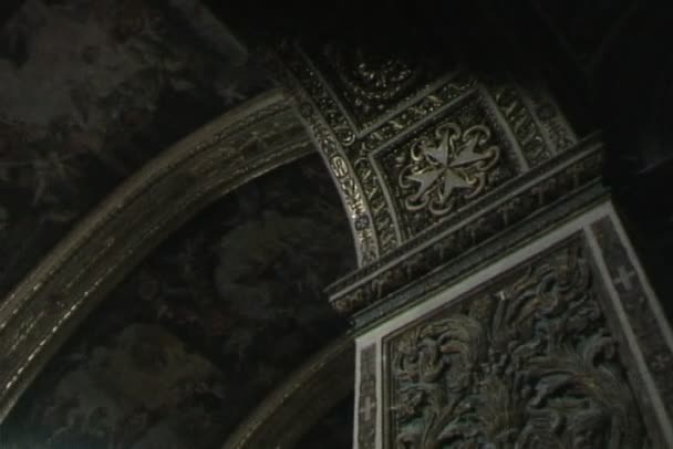 St Johns Cathedral iç — Stok video