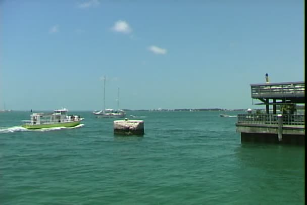 Muelle Key West en Florida — Vídeo de stock